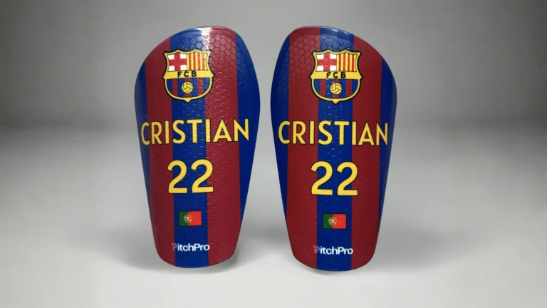 barcelona custom soccer shin guards