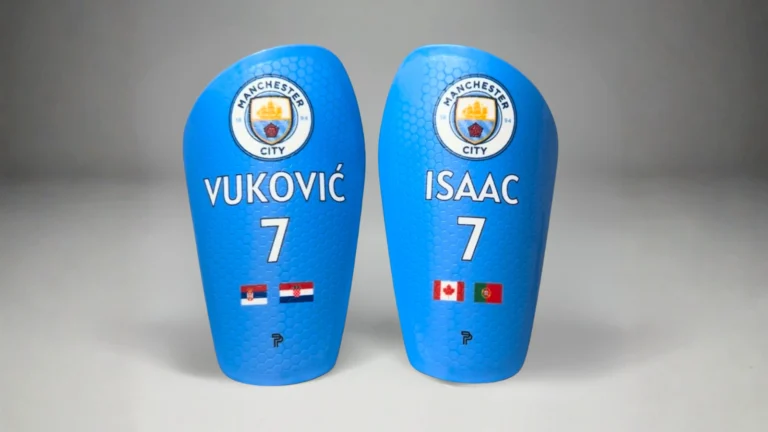 manchester city custom soccer shin guards